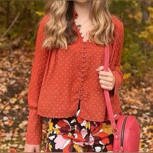 Free People Kennedy Blouse